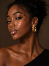 Caramel Amber Hoops