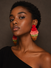 Berry-Matcha Earrings