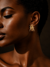 Cicada Gold Studs