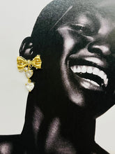 Diamond studded Bow Earrings