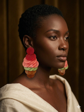 Berry-Matcha Earrings