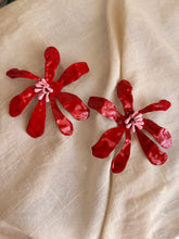Red Floral Earrings