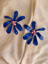 Blue Floral Earrings