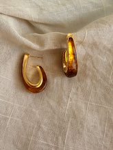 Caramel Amber Hoops