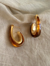 Caramel Amber Hoops
