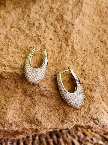 Mini Diamond Hoops