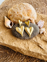 Double Heart Danglers