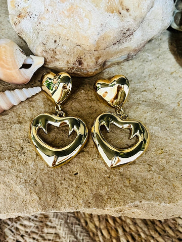 Damon Heart Danglers