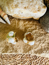 Old Charm Pearl Hoops