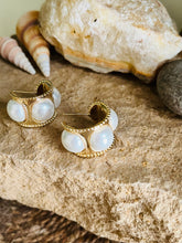 Old Charm Pearl Hoops