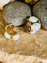 Old Charm Pearl Hoops