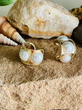 Old Charm Pearl Hoops