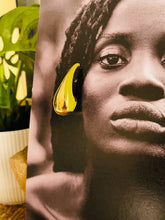 Green Teardrop Studs