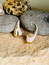Pink Teardrop Studs