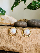 Pearl Halo Studs