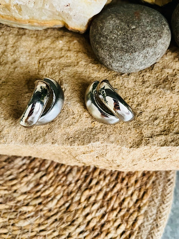 Silver Hoops