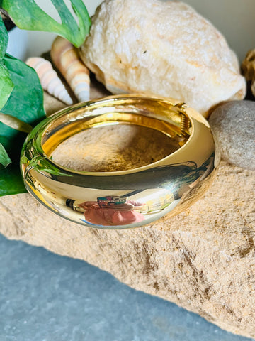 Gold Eclipse Dome Cuff