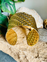 Woven Gold Cuff